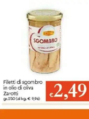Galassia Zarotti Filetti di sgombro offerta