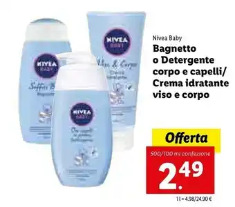 Lidl Nivea Bagnetto Corpo E Capelli offerta