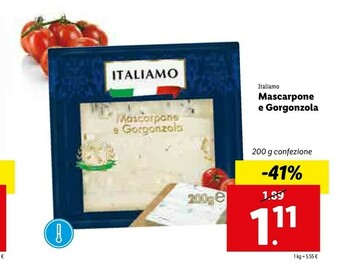 Lidl Italiamo Mascarpone E Gorgonzola offerta
