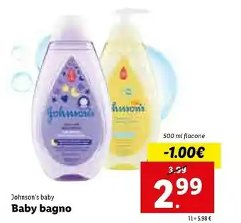 Lidl Johnson's Baby Baby Bagno offerta