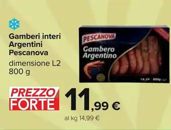 Pescanova Gamberi interi Argentini 800 g