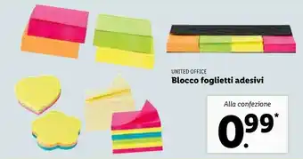 Lidl United Office Blocco Foglietti Adesivi offerta