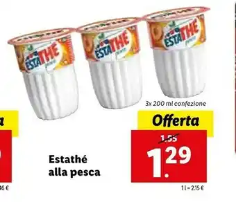 Lidl Estathé Alla Pesca offerta