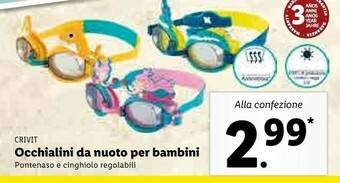 Lidl Crivit Occhialini Da Nuoto Per Bambini offerta