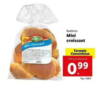 Lidl Realforno Mini Croissant 250 G(ml) offerta