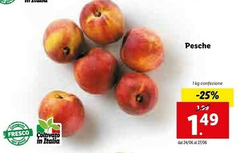 Lidl Pesche offerta