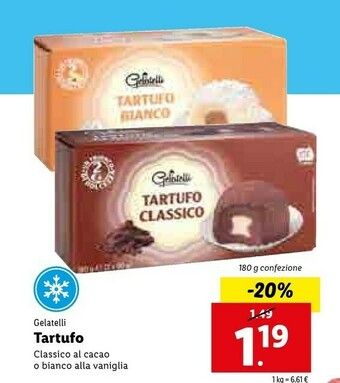 Lidl Gelatelli Tartufo Bianco offerta