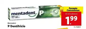 Mentadent P Dentifricio Desensibilizzante 100 Ml