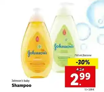 Lidl Johnson's Baby Shampoo offerta