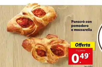 Lidl Panscrò Con Pomodoro E Mozzarella offerta