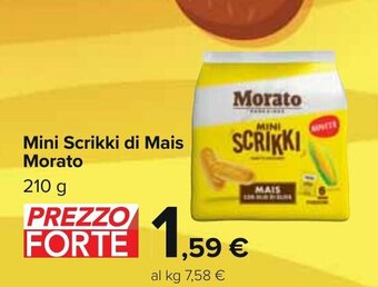Carrefour Morato Mini Scrikki di Mais 210 g offerta