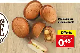 Lidl Pasticciotto Crema E Mela offerta