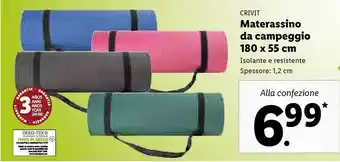 Lidl Materassino Da Campeggio offerta