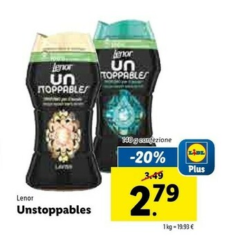 Lidl Lenor Unstoppables offerta