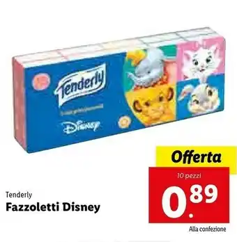 Lidl Tenderly Fazzoletti Disney offerta