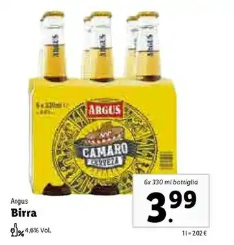 Lidl Argus - Birra 330 Ml offerta