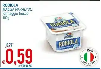 MD Discount Malga Paradiso Malga Paradiso - Robiola 100 G(ml) offerta