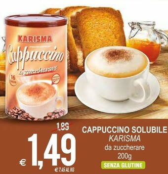 MD Discount Karisma Cappuccino Solubile Da Zuccherare offerta