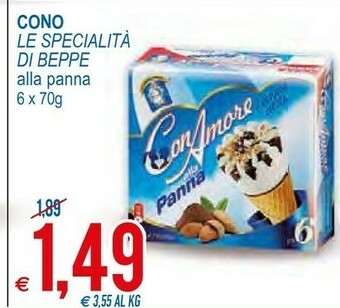 MD Discount Le Specialita Di Beppe Cono Alla Panna offerta