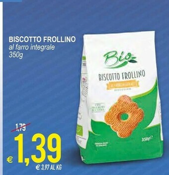 MD Discount Bio - Biscotto Frollino Integrale Biologico 350 G(ml) offerta