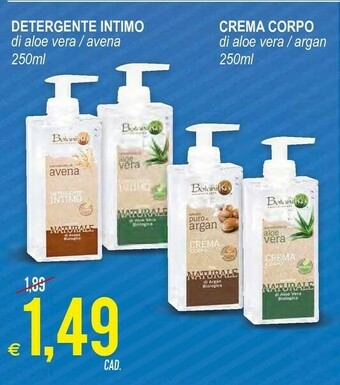 MD Discount Botanika Detergente Intimo Di Aloe Vera/ Avena offerta