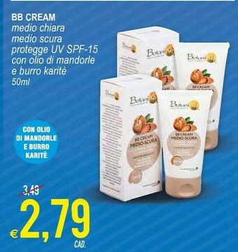 MD Discount Botanika BB Cream Medio Chiara/ Medio Scura offerta
