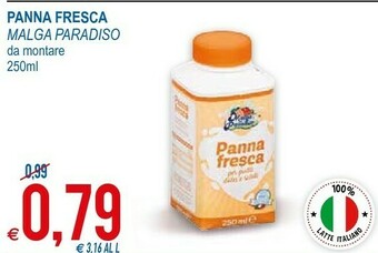 MD Discount Malga Paradiso Panna Fresca Da Montare offerta