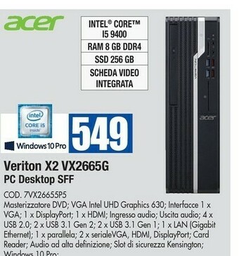 Wellcome Acer acer aspire offerta