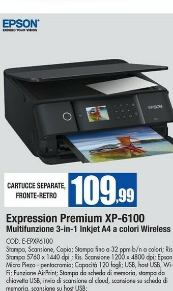 Wellcome Epson Stampante offerta