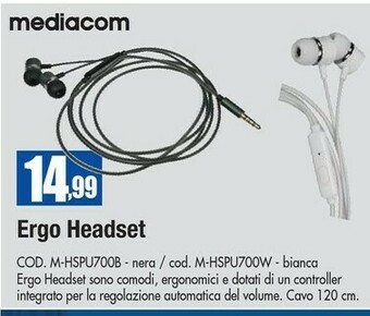 Wellcome Mediacom Cuffie offerta