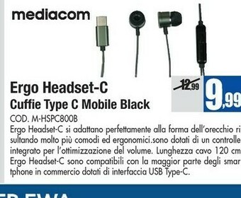 Wellcome Mediacom Cuffie offerta
