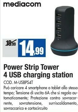 Wellcome Mediacom Power Bank offerta