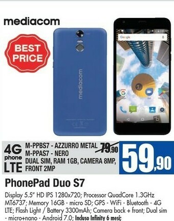 Wellcome Mediacom Tablet mediacom offerta