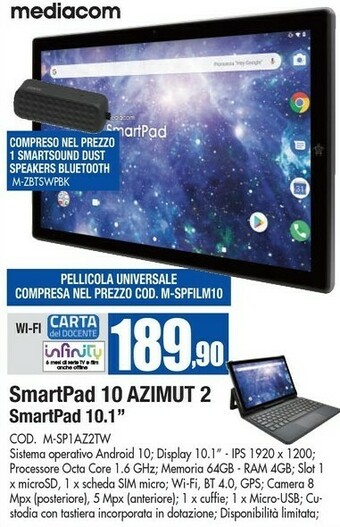 Wellcome Mediacom Tablet mediacom offerta