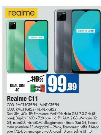 Wellcome Realme Smartphone android offerta