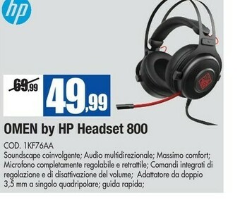 Wellcome HP Cuffie offerta