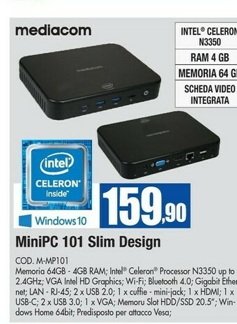 Wellcome Mediacom acer aspire offerta