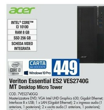 Wellcome Acer acer aspire offerta