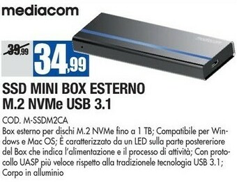 Wellcome Mediacom Hard disk offerta