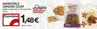Coop Coop Mandorle Origine offerta