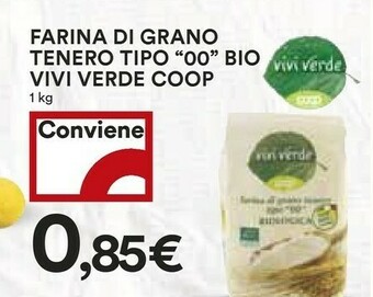 Coop Vivi verde coop Farina Di Grano Tenero Tipo "00" Biologica 1000 G(ml) offerta