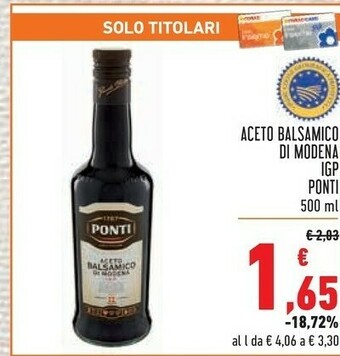 Conad Superstore Casa Modena Aceto balsamico offerta