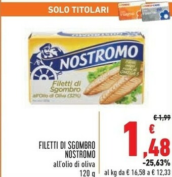 Conad Superstore Nostromo Filetti di sgombro offerta