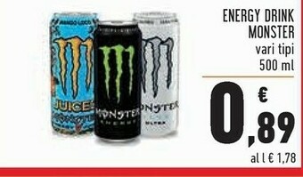 Conad Superstore Monster Energy drink offerta