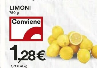Coop Limoni 750 G offerta
