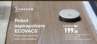 Conad Superstore Ecovacs Robot aspirapolvere offerta