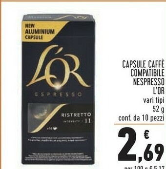 Conad Superstore Nespresso Cialde caffè offerta
