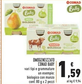 Conad Superstore Omogeneizzati offerta