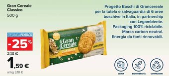 Carrefour Gran Cereale Classico 500 g offerta