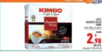 Conad Superstore Kimbo Caffè offerta